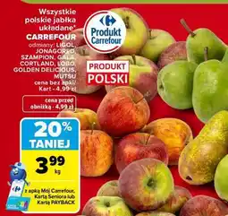 Carrefour Wszystkie polskie jabłka układane oferta