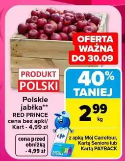 Carrefour Polskie jabłka RED PRINCE oferta