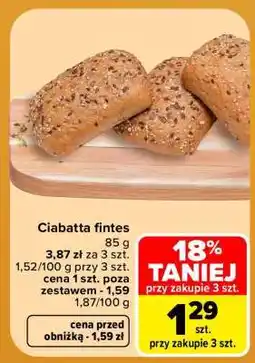 Carrefour Ciabatta Fintes oferta