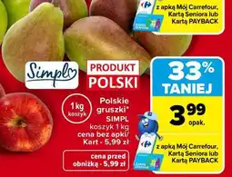 Carrefour Polskie gruszki SIMPL oferta
