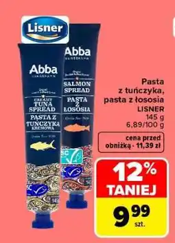 Carrefour Pasta z tuńczyka, pasta z łososia oferta
