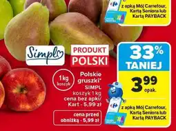Carrefour Polskie gruszki SIMPL oferta