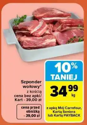 Carrefour Szponder wołowy oferta