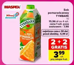 Carrefour Sok pomarańczowy Tymbark 1L oferta