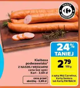 Carrefour Kiełbasa podwawelska oferta