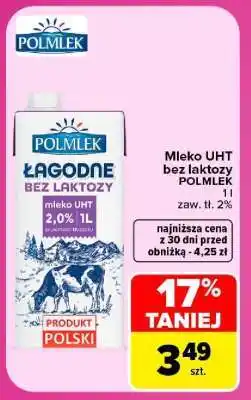 Carrefour Mleko UHT bez laktozy POLMLEK oferta