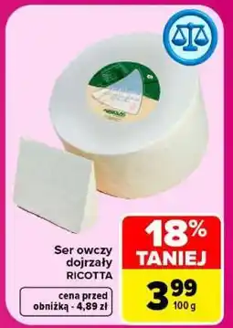 Carrefour SER owczy dojrzały RICOTTA oferta