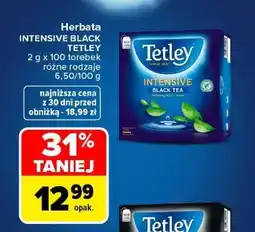 Carrefour Herbata Intensive Black Tetley oferta