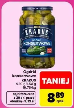 Carrefour Ogórki konserwowe oferta