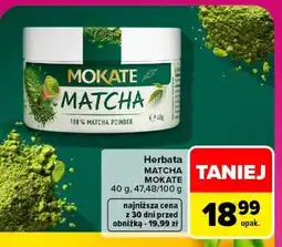 Carrefour Herbata MATCHA MOKATE oferta