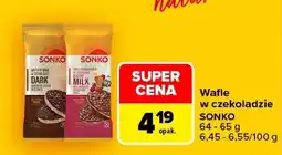 Carrefour Wafle w czekoladzie SONKO oferta