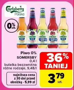 Carrefour Piwo 0% SOMERSBY oferta