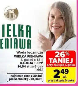 Carrefour Woda lecznicza WIELKA PIENIAWA oferta