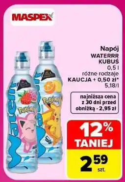 Carrefour Napój WATERRR KUBUŚ oferta