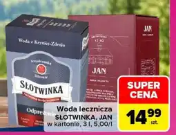 Carrefour Woda lecznicza SŁOTWINKA, JAN oferta