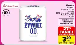 Carrefour Piwo 0% ŻYWIEC oferta