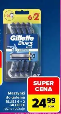 Carrefour Maszynki do golenia BLUE3 6 + 2 GILLETTE oferta