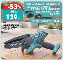 Biedronka NAC Akumulatorowa piła do gałęzi 20 V, 10 cm oferta