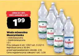 Netto Woda mineralna MUSZYNIANKA oferta
