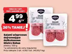 Netto Salami wieprzowe dojrzewające delikatesowe Mistrz Rohus oferta