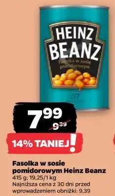 Netto Fasolka w sosie pomidorowym Heinz Beanz oferta