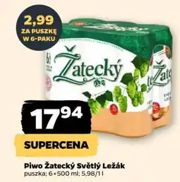 Netto Piwo Žatecký Světlý Ležák oferta