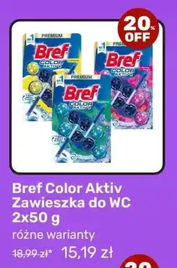Biedronka Bref Color Aktiv Zawieszka do WC 2x50 g oferta
