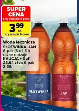 Carrefour Woda lecznicza SŁOTWINKA, JAN oferta