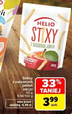 Carrefour Stiksy z suszonych jabłek HELIO oferta