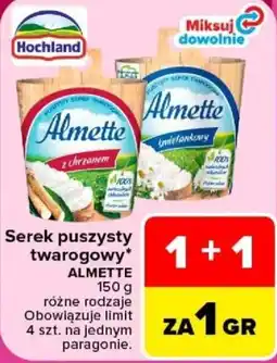 Carrefour Serek puszysty twarogowy ALMETTE oferta