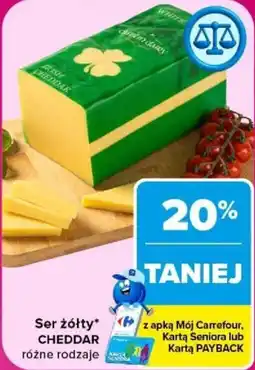 Carrefour Ser żółty cheddar oferta