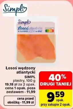 Carrefour Łosoś wędzony atlantycki SIMPL oferta