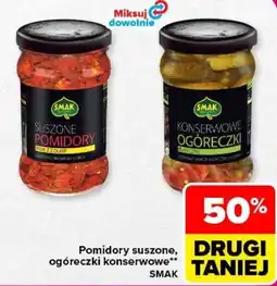 Carrefour Pomidory suszone, ogóreczki konserwowe smak oferta