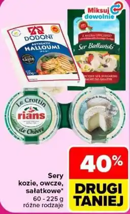 Carrefour Sery kozie, owcze, sałatkowe oferta