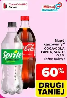Carrefour Napój gazowany coca-cola, fanta, sprite oferta