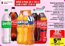 Carrefour Napój gazowany COCA-COLA, FANTA, SPRITE oferta