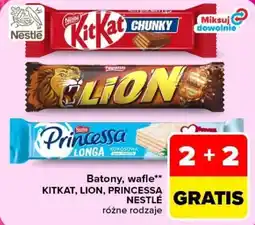 Carrefour Batony, wafle kitkat, lion, princessa nestlé oferta