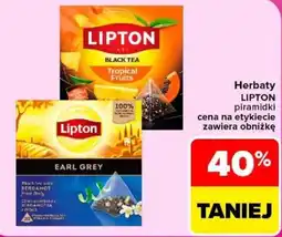 Carrefour Herbaty LIPTON piramidki oferta