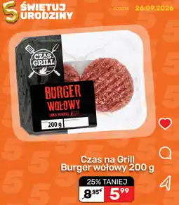 Biedronka Burger wołowy oferta