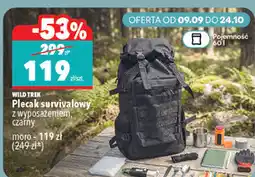Biedronka Plecak survivalowy Wild Trek czarny / moro oferta