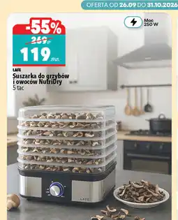 Biedronka LAFE Suszarka do grzybów i owoców NutriDry oferta