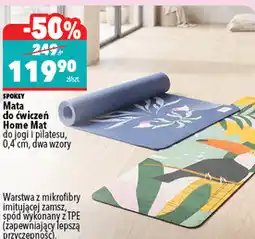 Biedronka Mata do ćwiczeń Spokey Home Mat do jogi i pilatesu, 0,4 cm, dwa wzory oferta