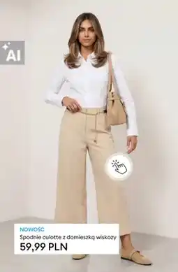 Sinsay Spodnie culotte z domieszką wiskozy oferta