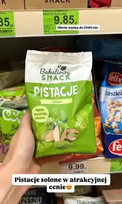 Dino Pistacje solone Bakaliowy Snack oferta