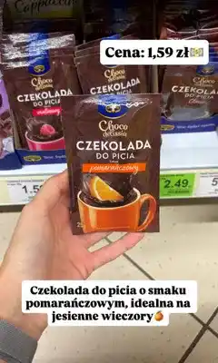 Dino Czekolada do picia Kruger Choco Delissia smak pomarańczowy oferta