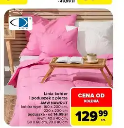 Carrefour Kołdra z pierza AMW 220x200 cm oferta