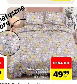 Carrefour Pościel wzorzysta z bawełną 200x220 cm oferta