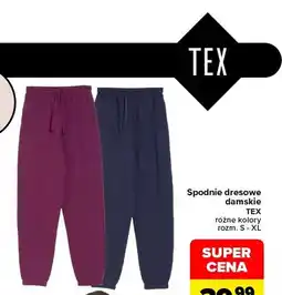 Carrefour Spodnie dresowe damskie TEX oferta