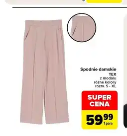 Carrefour Spodnie damskie TEX z modalu oferta