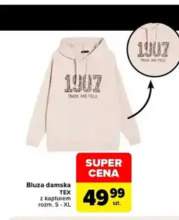 Carrefour Bluza damska TEX z kapturem oferta